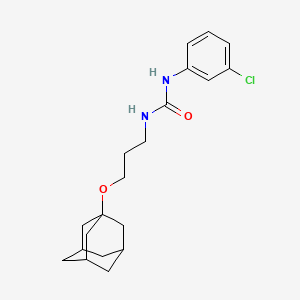 molecular formula C20H27ClN2O2 B4309296 N-[3-(1-adamantyloxy)propyl]-N'-(3-chlorophenyl)urea 