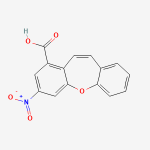 molecular formula C15H9NO5 B4309431 3-nitrodibenzo[b,f]oxepine-1-carboxylic acid 