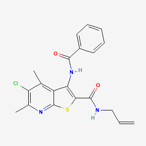 molecular formula C20H18ClN3O2S B4309775 N-allyl-3-(benzoylamino)-5-chloro-4,6-dimethylthieno[2,3-b]pyridine-2-carboxamide 