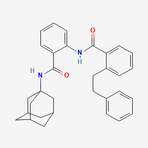 molecular formula C32H34N2O2 B4309989 N-(ADAMANTAN-1-YL)-2-[2-(2-PHENYLETHYL)BENZAMIDO]BENZAMIDE 