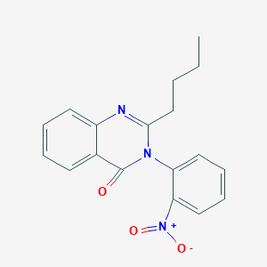 molecular formula C18H17N3O3 B431000 2-Butyl-3-(2-nitrophenyl)quinazolin-4-one 