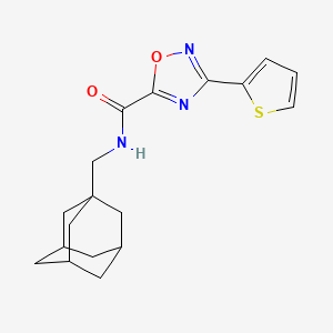 molecular formula C18H21N3O2S B4310232 N-(ADAMANTAN-1-YLMETHYL)-3-(2-THIENYL)-1,2,4-OXADIAZOLE-5-CARBOXAMIDE 