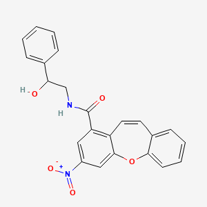 molecular formula C23H18N2O5 B4310266 N-(2-hydroxy-2-phenylethyl)-3-nitrodibenzo[b,f]oxepine-1-carboxamide 