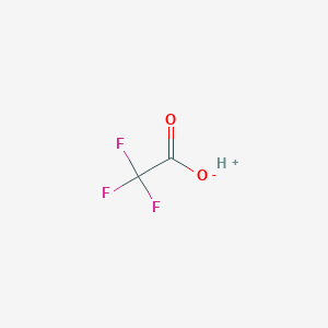 molecular formula C2HF3O2<br>CF3COOH<br>C2HF3O2 B043106 Trifluoroacetic acid CAS No. 76-05-1