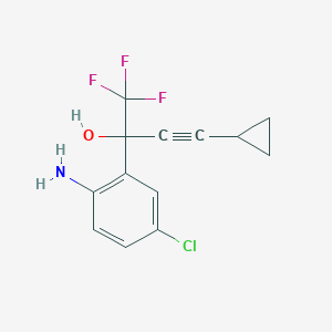 molecular formula C13H11ClF3NO B043108 2-Amino-5-chloro-alpha-(2-cyclopropylethynyl)-alpha-(trifluoromethyl)benzenemethanol CAS No. 168834-43-3