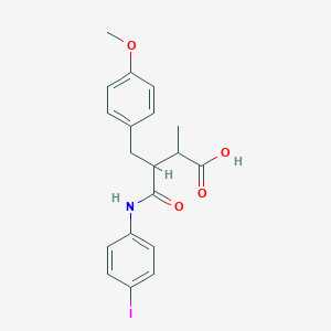 4-(4-Iodoanilino)-3-(4-methoxybenzyl)-2-methyl-4-oxobutanoic acid