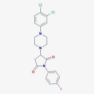 3-[4-(3,4-Dichlorophenyl)-1-piperazinyl]-1-(4-iodophenyl)-2,5-pyrrolidinedione