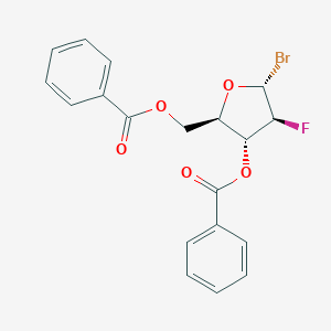 molecular formula C19H16BrFO5 B043117 2-脱氧-2-氟-α-D-呋喃核糖基溴化物 3,5-二苯甲酸酯 CAS No. 97614-44-3
