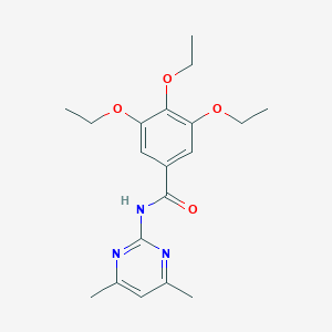 molecular formula C19H25N3O4 B431188 N-(4,6-dimethylpyrimidin-2-yl)-3,4,5-triethoxybenzamide CAS No. 349441-45-8