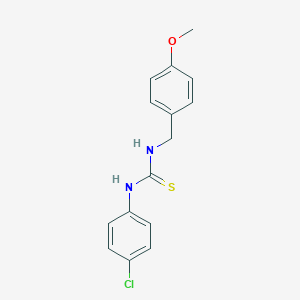 molecular formula C15H15ClN2OS B431224 1-(4-Chlorophenyl)-3-(4-methoxybenzyl)thiourea CAS No. 327106-58-1
