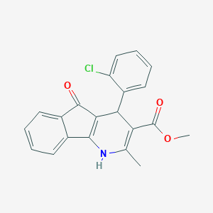 B431540 methyl 4-(2-chlorophenyl)-2-methyl-5-oxo-4,5-dihydro-1H-indeno[1,2-b]pyridine-3-carboxylate CAS No. 128691-50-9