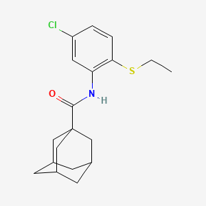 molecular formula C19H24ClNOS B4315596 N-[5-CHLORO-2-(ETHYLSULFANYL)PHENYL]ADAMANTANE-1-CARBOXAMIDE 