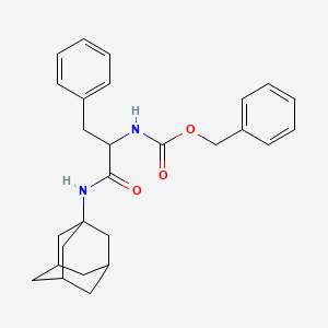 molecular formula C27H32N2O3 B4315688 Benzyl [1-oxo-3-phenyl-1-(tricyclo[3.3.1.1~3,7~]dec-1-ylamino)propan-2-yl]carbamate 