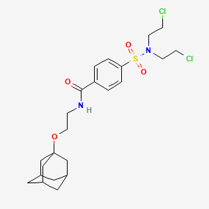 molecular formula C23H32Cl2N2O4S B4316567 N-[2-(ADAMANTAN-1-YLOXY)ETHYL]-4-[BIS(2-CHLOROETHYL)SULFAMOYL]BENZAMIDE 