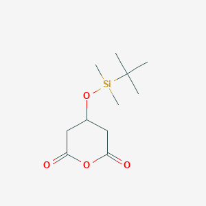 molecular formula C11H20O4Si B043169 3-(叔丁基二甲基硅氧基)戊二酸酐 CAS No. 91424-40-7