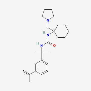 molecular formula C24H37N3O B4317129 N-[1-(3-ISOPROPENYLPHENYL)-1-METHYLETHYL]-N'-[1-(1-PYRROLIDINYLMETHYL)CYCLOHEXYL]UREA 