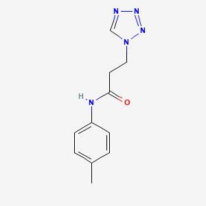 molecular formula C11H13N5O B4317162 N-(4-METHYLPHENYL)-3-(1H-1,2,3,4-TETRAAZOL-1-YL)PROPANAMIDE 
