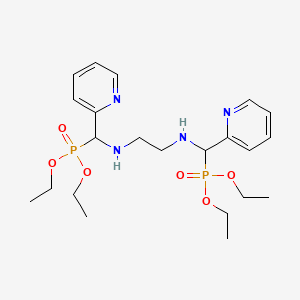 molecular formula C22H36N4O6P2 B4317193 DIETHYL {[(2-{[(DIETHOXYPHOSPHORYL)(PYRIDIN-2-YL)METHYL]AMINO}ETHYL)AMINO](PYRIDIN-2-YL)METHYL}PHOSPHONATE 