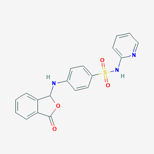 4-[(3-oxo-1H-2-benzofuran-1-yl)amino]-N-pyridin-2-ylbenzenesulfonamide