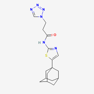 molecular formula C17H22N6OS B4318242 N-[5-(ADAMANTAN-1-YL)-1,3-THIAZOL-2-YL]-3-(1H-TETRAZOL-1-YL)PROPANAMIDE 