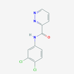 molecular formula C11H7Cl2N3O B4318289 N-(3,4-dichlorophenyl)-3-pyridazinecarboxamide 