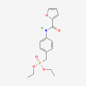 molecular formula C16H20NO5P B4318370 DIETHYL {4-[(2-FURYLCARBONYL)AMINO]BENZYL}PHOSPHONATE 