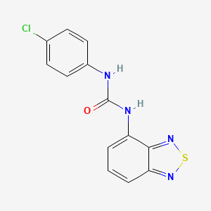 molecular formula C13H9ClN4OS B4318426 N-(2,1,3-Benzothiadiazol-4-yl)-N'-(4-chlorophenyl)urea 