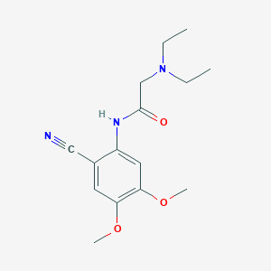 molecular formula C15H21N3O3 B4318463 N-(2-cyano-4,5-dimethoxyphenyl)-N~2~,N~2~-diethylglycinamide 