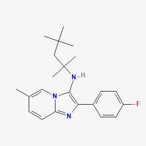 molecular formula C22H28FN3 B4318594 N-[2-(4-FLUOROPHENYL)-6-METHYLIMIDAZO[1,2-A]PYRIDIN-3-YL]-N-(1,1,3,3-TETRAMETHYLBUTYL)AMINE 