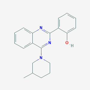 molecular formula C20H21N3O B431876 2-[4-(3-Methylpiperidin-1-yl)quinazolin-2-yl]phenol CAS No. 442653-02-3