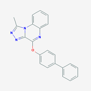 molecular formula C22H16N4O B431883 4-([1,1'-Biphenyl]-4-yloxy)-1-methyl[1,2,4]triazolo[4,3-a]quinoxaline CAS No. 370853-46-6
