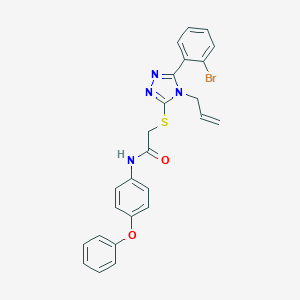 2-{[4-allyl-5-(2-bromophenyl)-4H-1,2,4-triazol-3-yl]sulfanyl}-N-(4-phenoxyphenyl)acetamide
