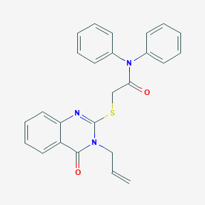 2-[(3-allyl-4-oxo-3,4-dihydro-2-quinazolinyl)sulfanyl]-N,N-diphenylacetamide