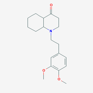 molecular formula C19H27NO3 B4319010 1-(3,4-DIMETHOXYPHENETHYL)OCTAHYDRO-4(1H)-QUINOLINONE 