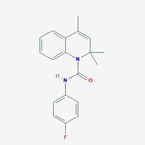 molecular formula C19H19FN2O B431904 N-(4-fluorophenyl)-2,2,4-trimethylquinoline-1(2H)-carboxamide CAS No. 524056-34-6