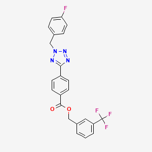 3-(trifluoromethyl)benzyl 4-[2-(4-fluorobenzyl)-2H-tetrazol-5-yl]benzoate