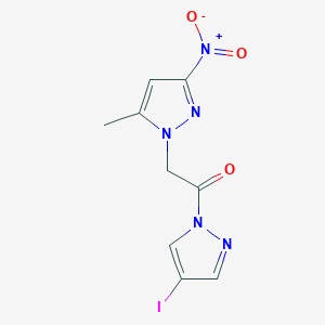 1-[2-(4-iodo-1H-pyrazol-1-yl)-2-oxoethyl]-5-methyl-3-nitro-1H-pyrazole