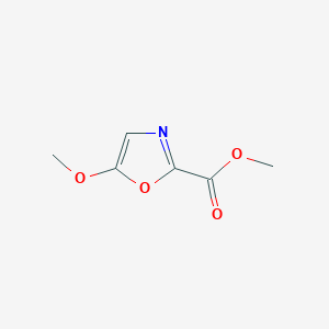 molecular formula C6H7NO4 B043196 Methyl 5-methoxy-1,3-oxazole-2-carboxylate CAS No. 477870-14-7
