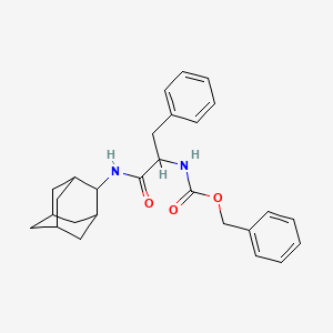molecular formula C27H32N2O3 B4319820 Benzyl [1-oxo-3-phenyl-1-(tricyclo[3.3.1.1~3,7~]dec-2-ylamino)propan-2-yl]carbamate 