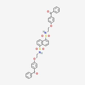 molecular formula C40H34N2O8S2 B4319845 N1N5-BIS[2-(4-BENZOYLPHENOXY)ETHYL]NAPHTHALENE-15-DISULFONAMIDE 