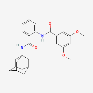 molecular formula C26H30N2O4 B4319855 N-[2-(ADAMANTAN-1-YLCARBAMOYL)PHENYL]-3,5-DIMETHOXYBENZAMIDE 