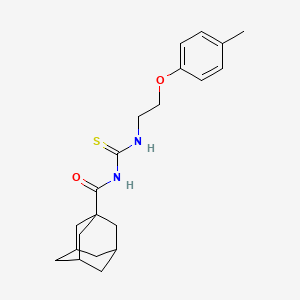 molecular formula C21H28N2O2S B4319936 N-(1-ADAMANTYLCARBONYL)-N'-[2-(4-METHYLPHENOXY)ETHYL]THIOUREA 