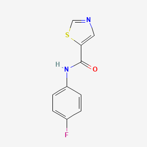 molecular formula C10H7FN2OS B4320940 N-(4-fluorophenyl)-1,3-thiazole-5-carboxamide 