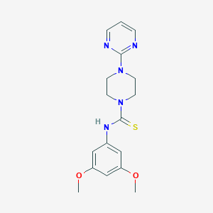 molecular formula C17H21N5O2S B432104 N-(3,5-dimethoxyphenyl)-4-(2-pyrimidinyl)-1-piperazinecarbothioamide CAS No. 516460-40-5