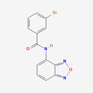 molecular formula C13H8BrN3O2 B4321087 N-(2,1,3-benzoxadiazol-4-yl)-3-bromobenzamide 