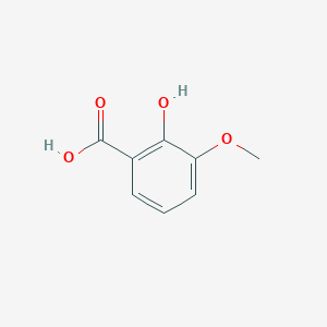 molecular formula C8H8O4 B043213 2-Hydroxy-3-methoxybenzoic acid CAS No. 877-22-5