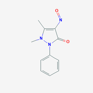 molecular formula C11H11N3O2 B043216 4-Nitrosoantipyrine CAS No. 885-11-0