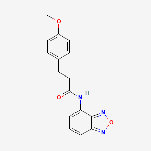 molecular formula C16H15N3O3 B4322344 N-(2,1,3-benzoxadiazol-4-yl)-3-(4-methoxyphenyl)propanamide 