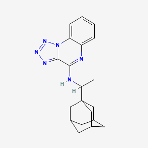 molecular formula C20H24N6 B4322502 N-[1-(ADAMANTAN-1-YL)ETHYL]-[1,2,3,4]TETRAZOLO[1,5-A]QUINOXALIN-4-AMINE 