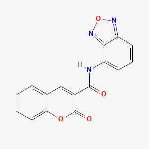 molecular formula C16H9N3O4 B4323287 N-(2,1,3-benzoxadiazol-4-yl)-2-oxo-2H-chromene-3-carboxamide 